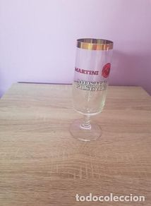 Antigüedades: Copa de Cristal de Martini Meister Pilsener, años 50/60